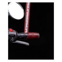 Trip Machine, leather handlebar grip wraps - Cherry